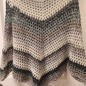 Handmade Crochet Poncho Soft & Breathable